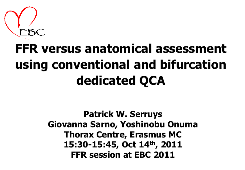 Read more about the article FFR versus anatomical assessment using conventional and bifurcation dedicated QCA