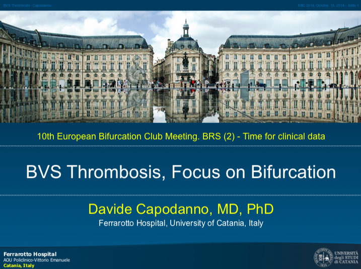 You are currently viewing BVS Thrombosis, Focus on Bifurcation