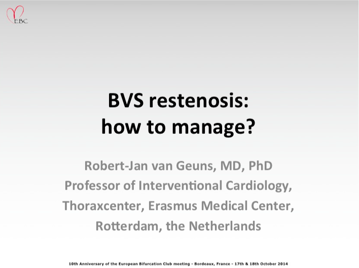 You are currently viewing BVS restenosis: how to manage?