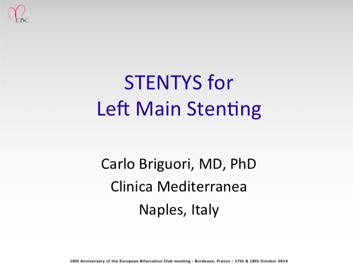 You are currently viewing STENTYS for Left Main Stenting