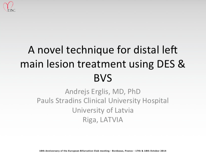 You are currently viewing A novel technique for distal left main lesion treatment using DES & BVS