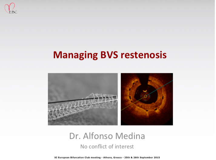 Read more about the article Managing BRS restenosis
