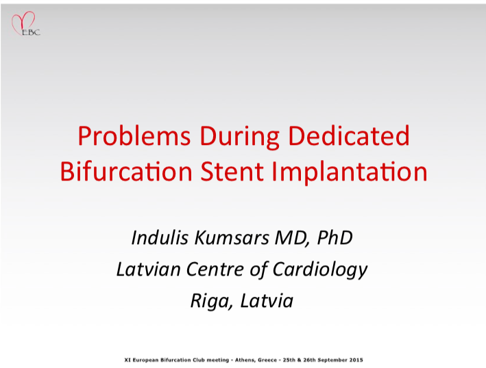 You are currently viewing Problems During Dedicated Bifurcation Stent Implantation
