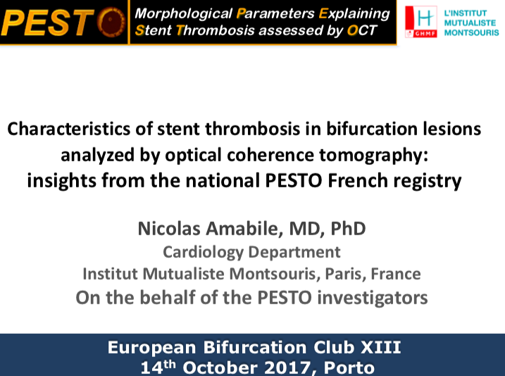 Read more about the article Characteristics of stent thrombosis in bifurcation lesions analyzed by optical coherence tomography: insights from the national PESTO French registry