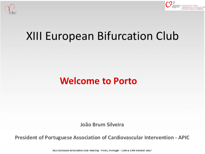 Read more about the article XIII European Bifurcation Club  Welcome to Porto