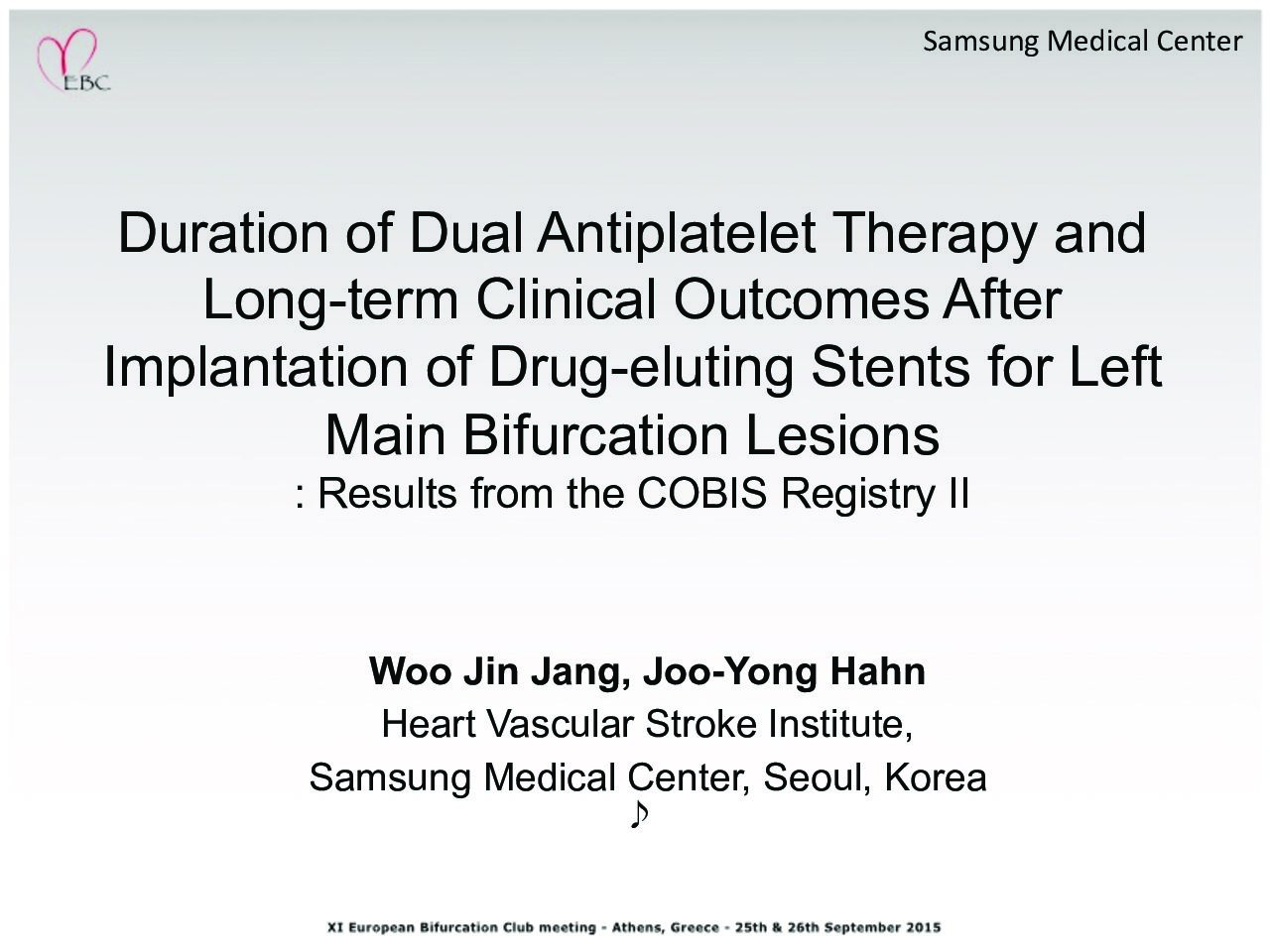 Read more about the article Duration of Dual Antiplatelet Therapy and Long-term Clinical Outcomes After Implantation of Drug-eluting Stents for Left Main Bifurcation Lesions : Results from the COBIS Registry II