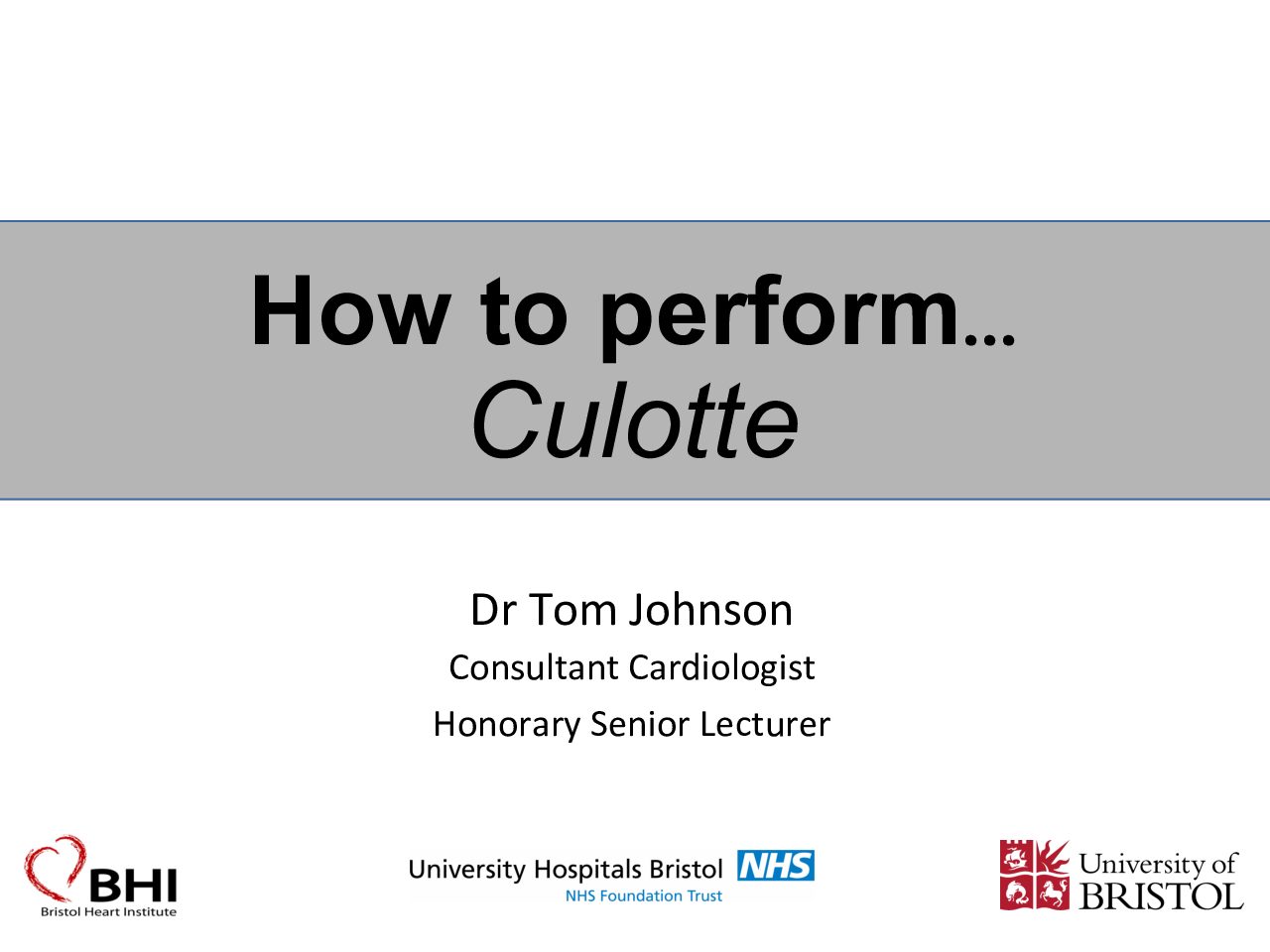 You are currently viewing How to perform… Culotte