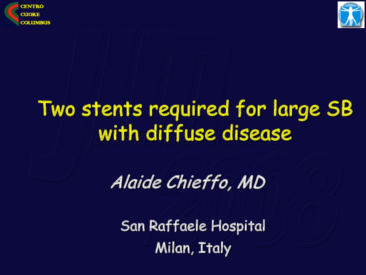 Read more about the article Two stents required for large SB with diffuse disease – Pro