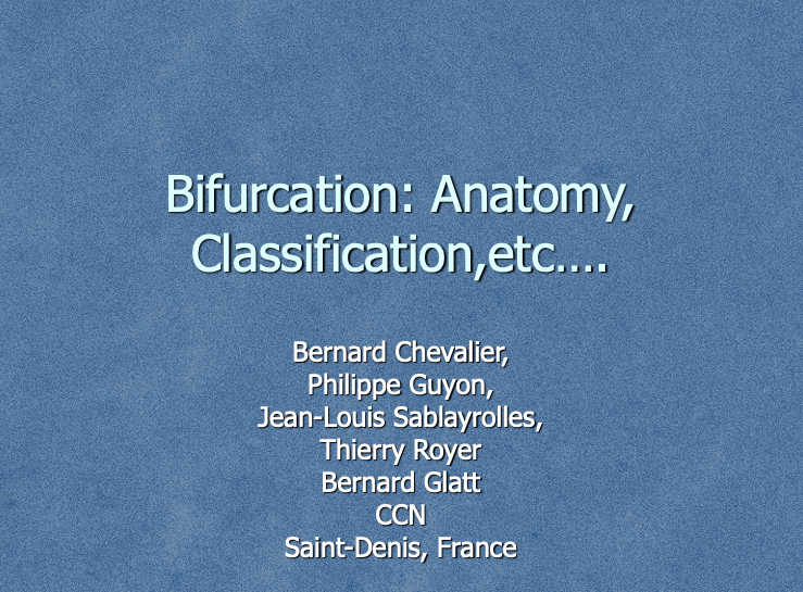 You are currently viewing Bifurcation anatomy classification etc