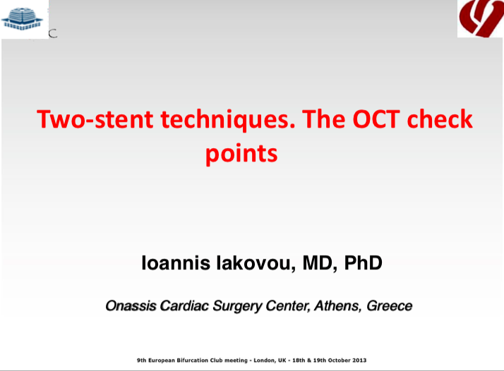 You are currently viewing Two-stent techniques – The OCT check points