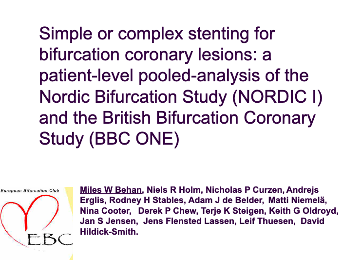 You are currently viewing Nordic BBC meta analysis 1 vs 2 stents