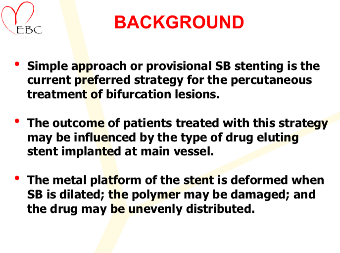 Read more about the article Everolimus vs sirilmus eluting stents for bifurcation