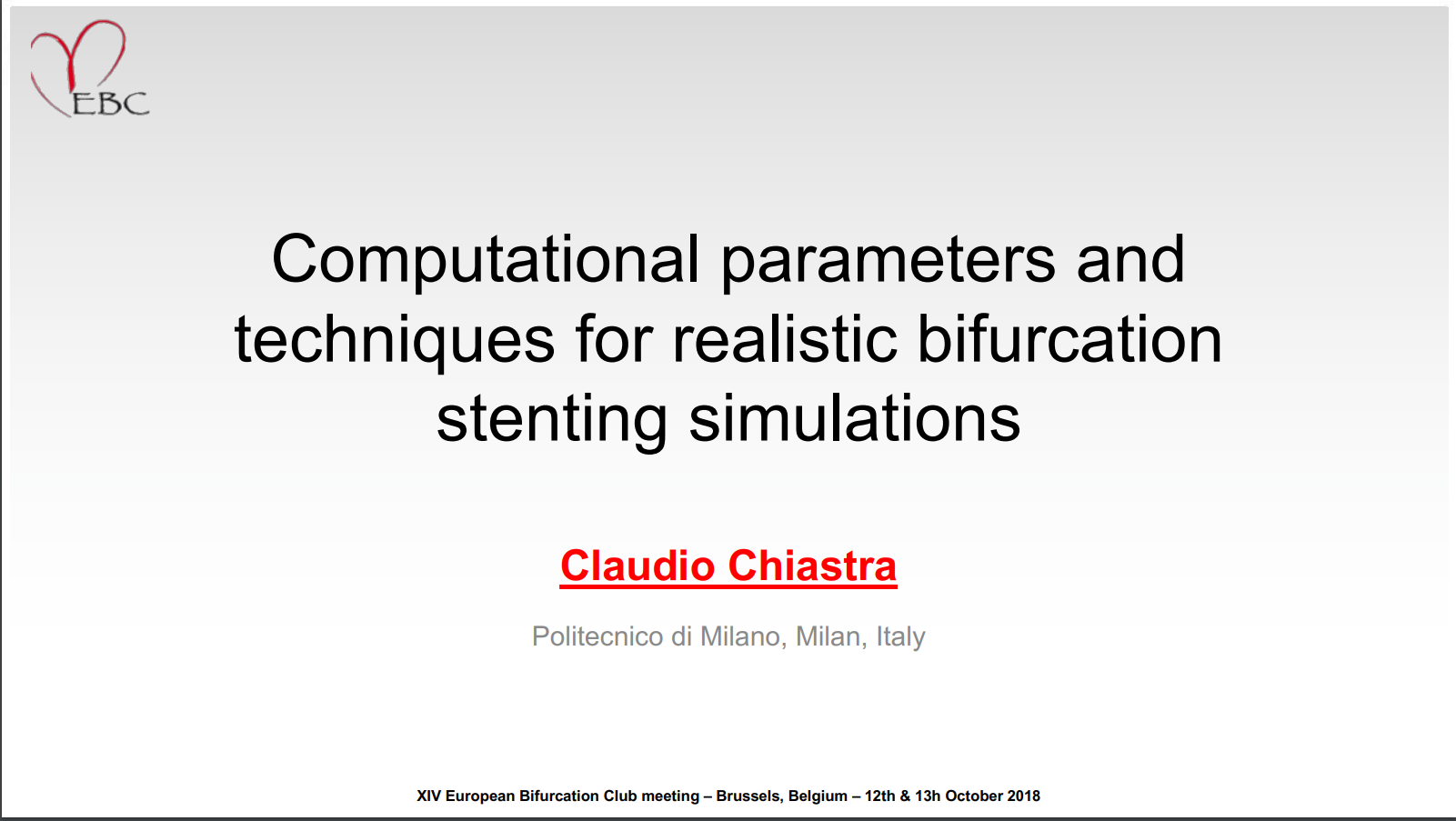You are currently viewing Computational parameters and techniques for realistic bifurcation stenting simulations