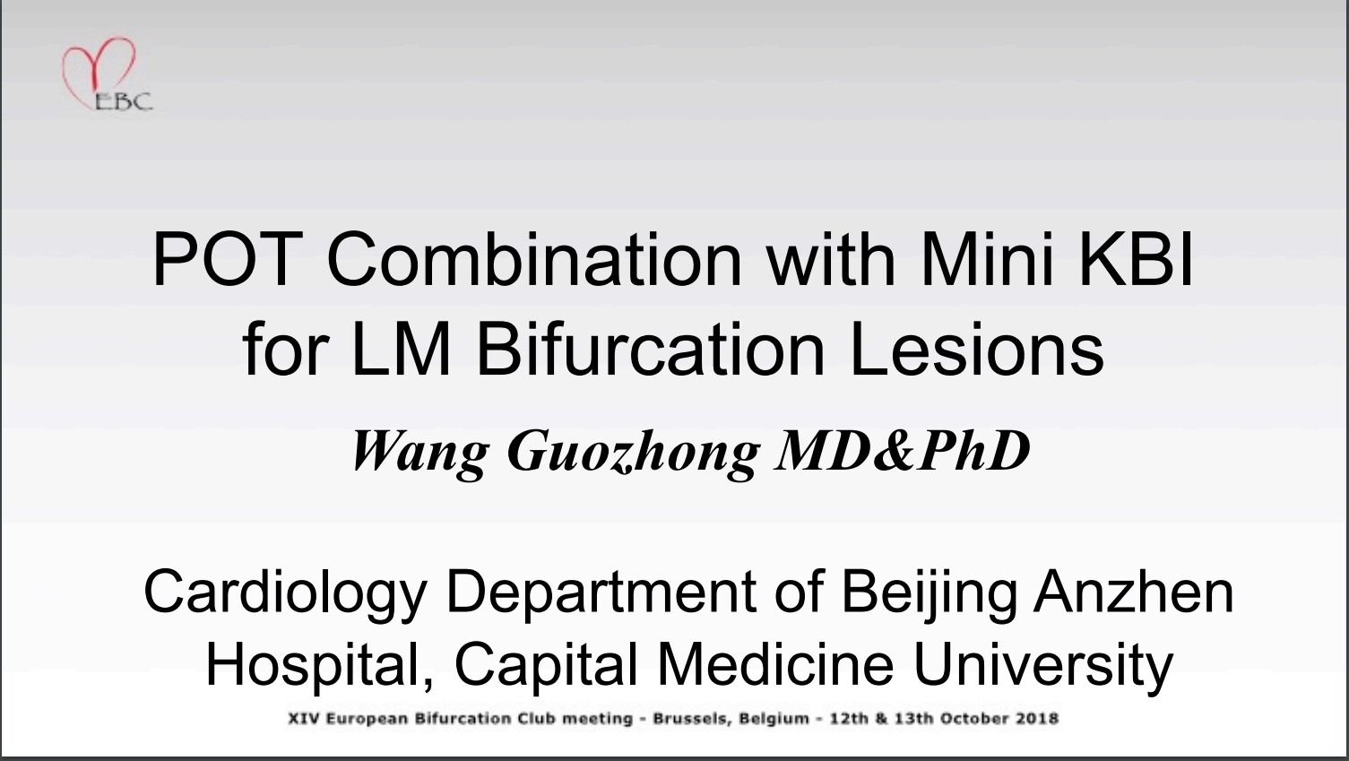 You are currently viewing POT Combination with Mini KBI for LM Bifurcation Lesions