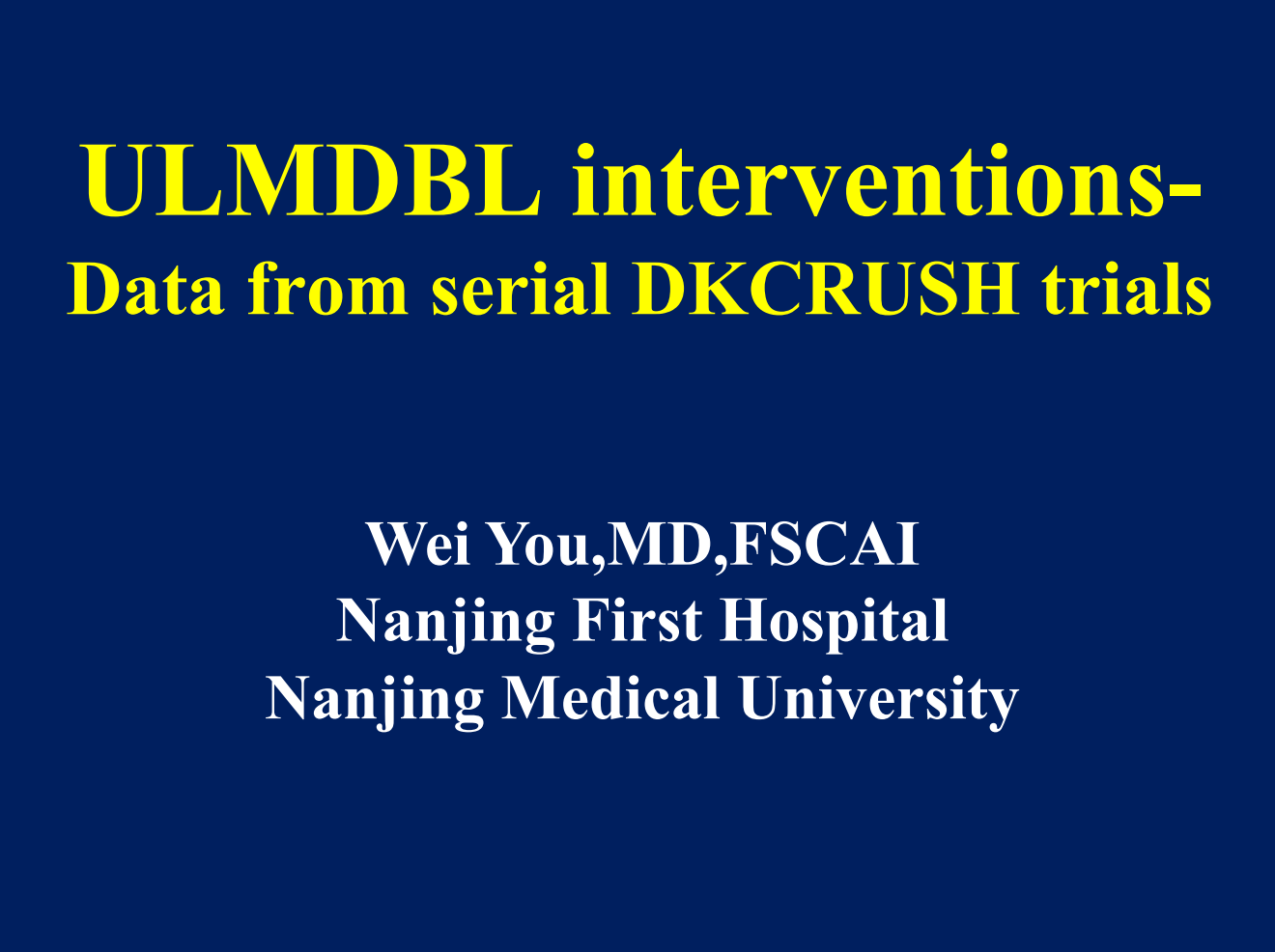 Read more about the article ULMDBL interventions-Data from serial DK CRUSH trials