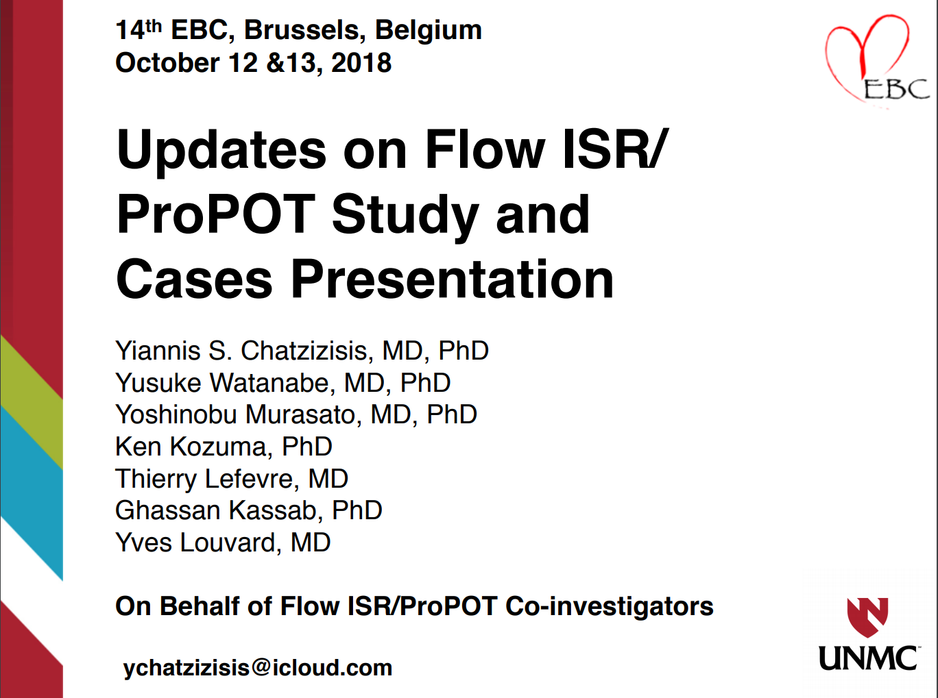 You are currently viewing Updates on Flow ISR/ProPOT Study and Cases Presentation