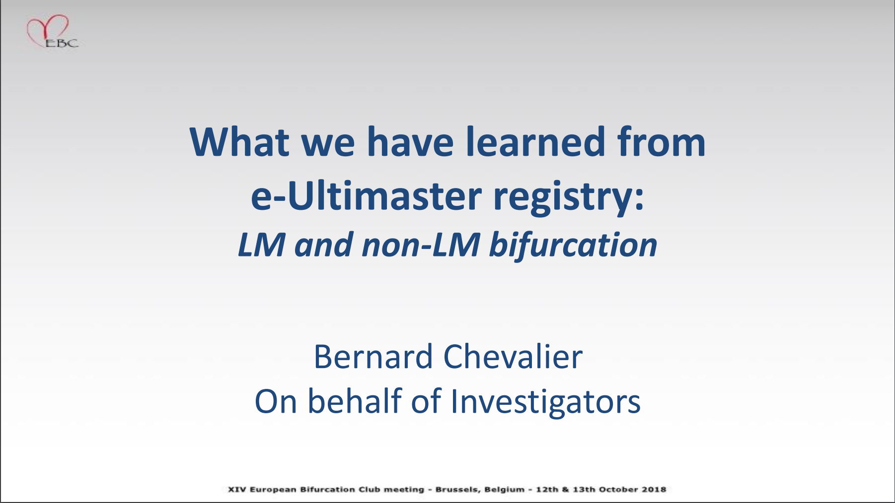 Read more about the article What we have learned from e-Ultimaster registry: LM and non-LM bifurcation