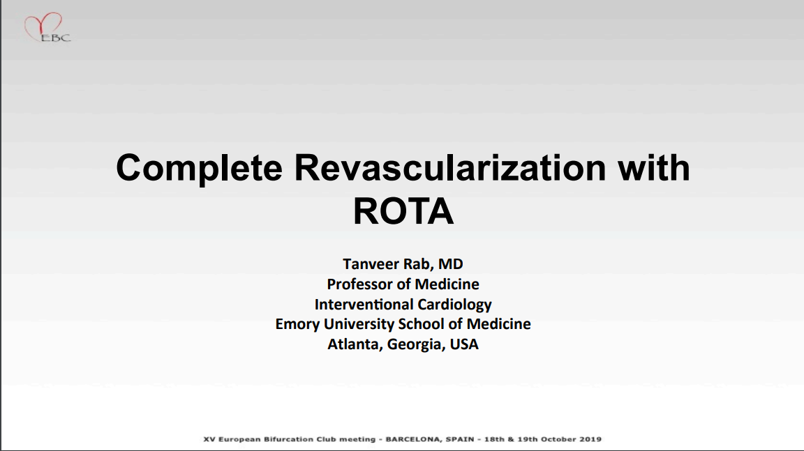 You are currently viewing Complete Revascularization with Rota