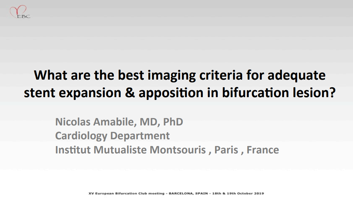 You are currently viewing What are the best imaging criteria for adequate stent expansion and apposition in bifurcation lesion