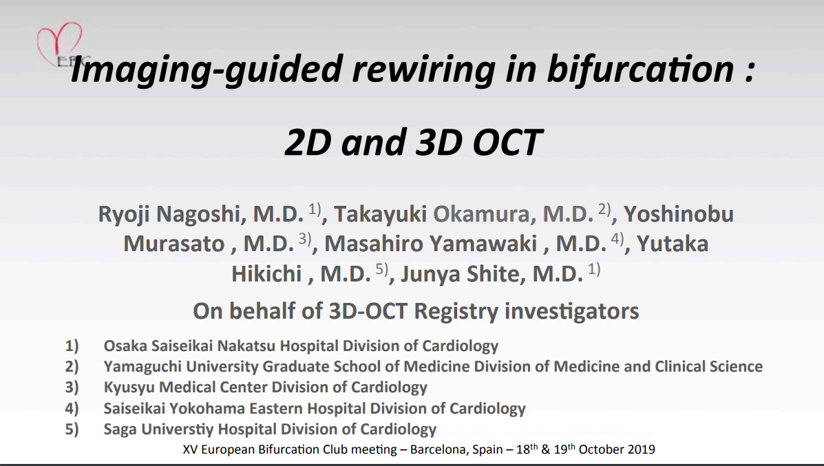 Read more about the article Imaging-guided rewiring in bifurcation : 2D and 3D OCT